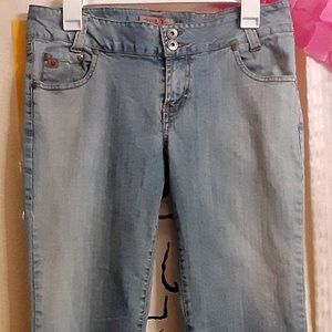 Womens ladies juniors Paris Blues size 9 it blue denim jeans pants